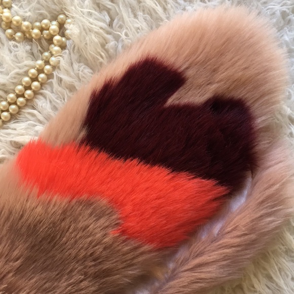 F L A S H • SALE • NWT • ANN TAYLOR Faux Fur Stole Scarf Wrap - Picture 8 of 11